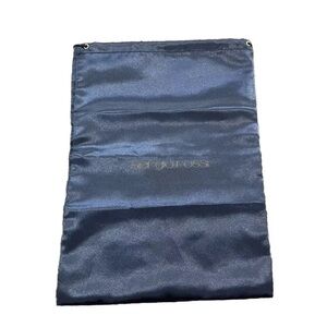 Sergio Rossi Dust Bag Shoe Storage Cover Silk Blue Navy 10” X 13.5”